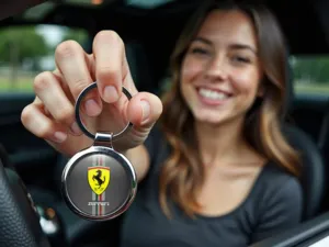Ferrari Portachiavi Fob Lega Universale Struttura Robusta